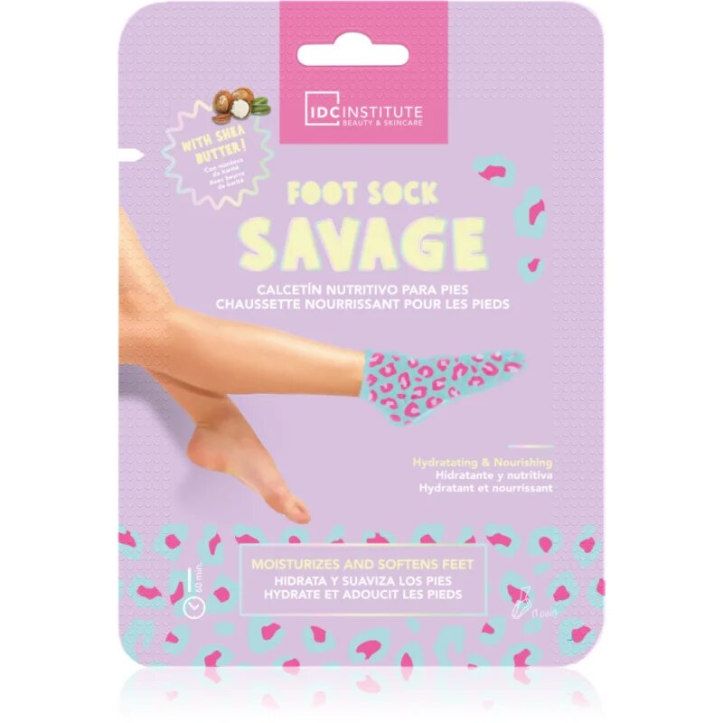 IDC INSTITUTE Foot Sock Savage hydratační maska na nohy 1 ks