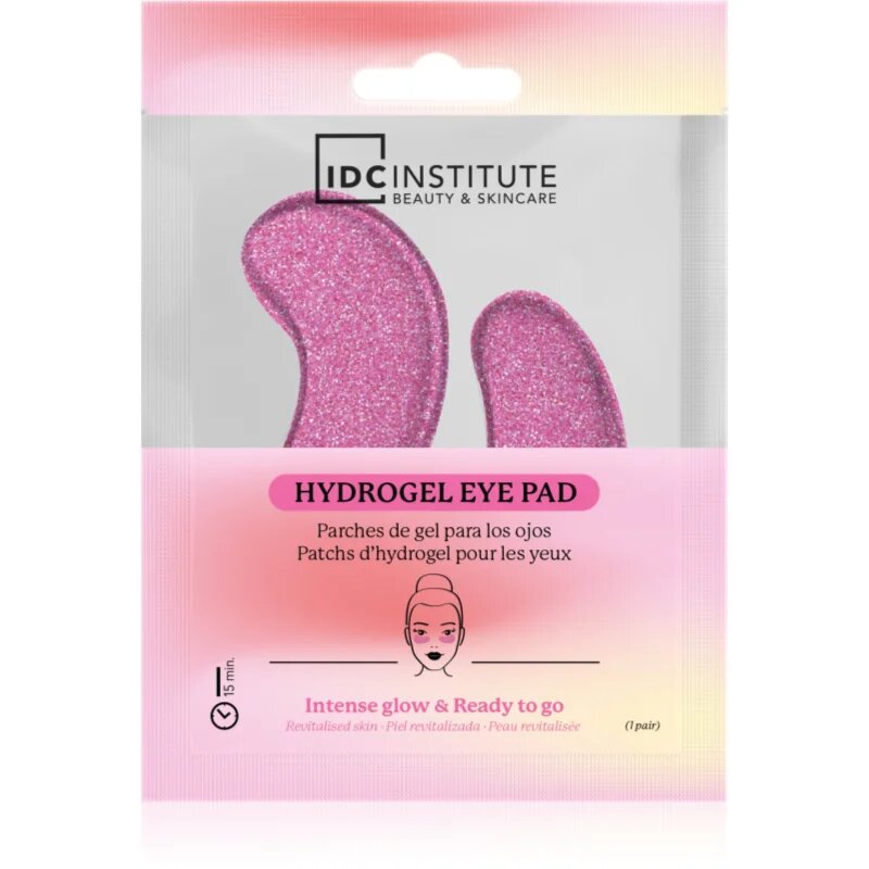 IDC INSTITUTE Glitter Eye Pink maska na oční okolí 1 ks