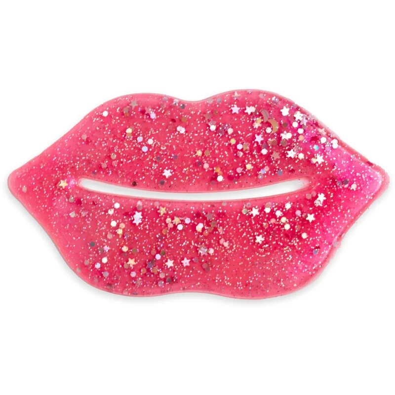IDC INSTITUTE Glitter Lip Pink hydrogelová maska na rty 1 ks
