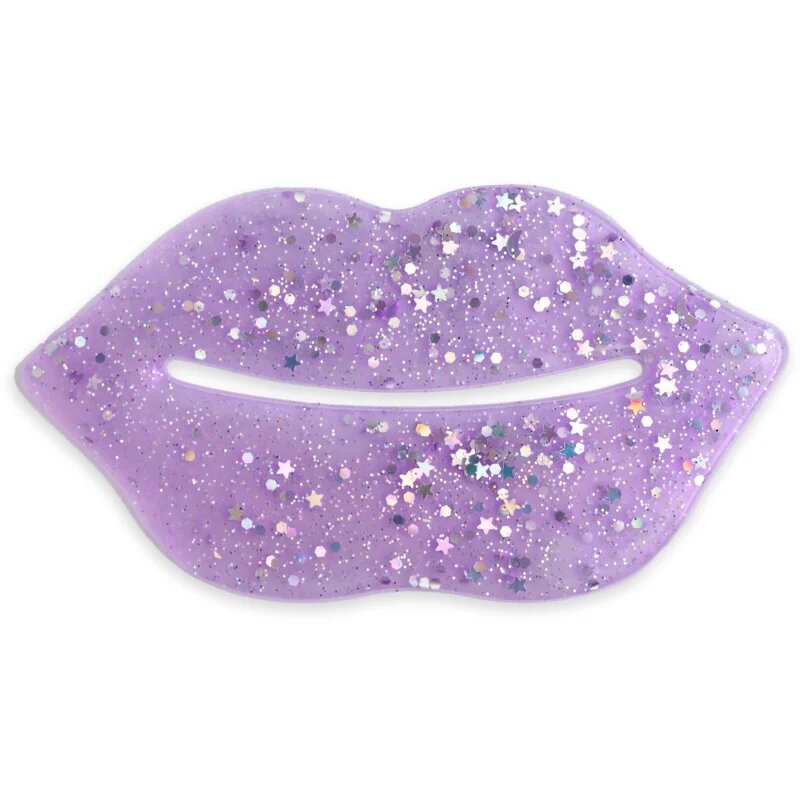 IDC INSTITUTE Glitter Lip Purple hydrogelová maska na rty 1 ks