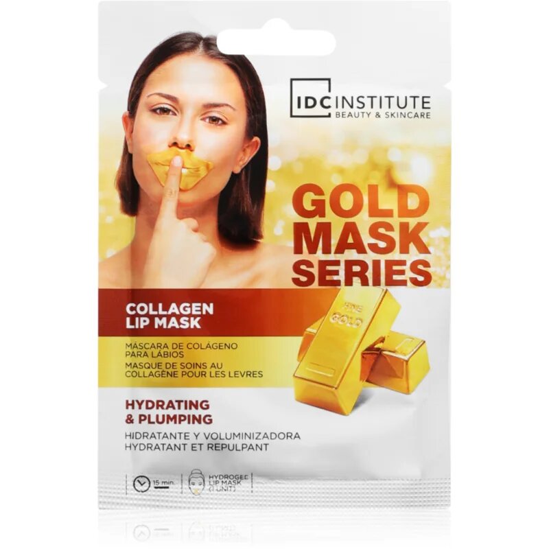 IDC INSTITUTE Gold Mask Series hydratační maska na rty 8 g