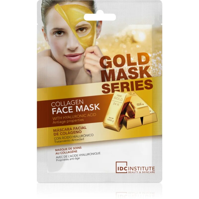 IDC INSTITUTE Gold Mask Series hydratační pleťová maska se zlatem 60 g