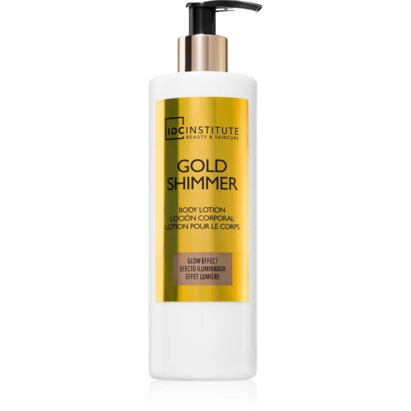 IDC INSTITUTE Gold Shimmer hydratační tělové mléko 400 ml