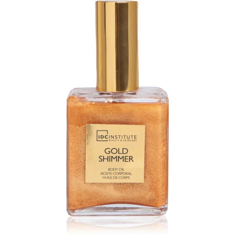 IDC INSTITUTE Gold Shimmer suchý bronzový olej na tělo 50 ml