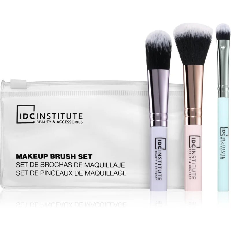 IDC INSTITUTE Make Up sada štětců na líčení očí 3 ks