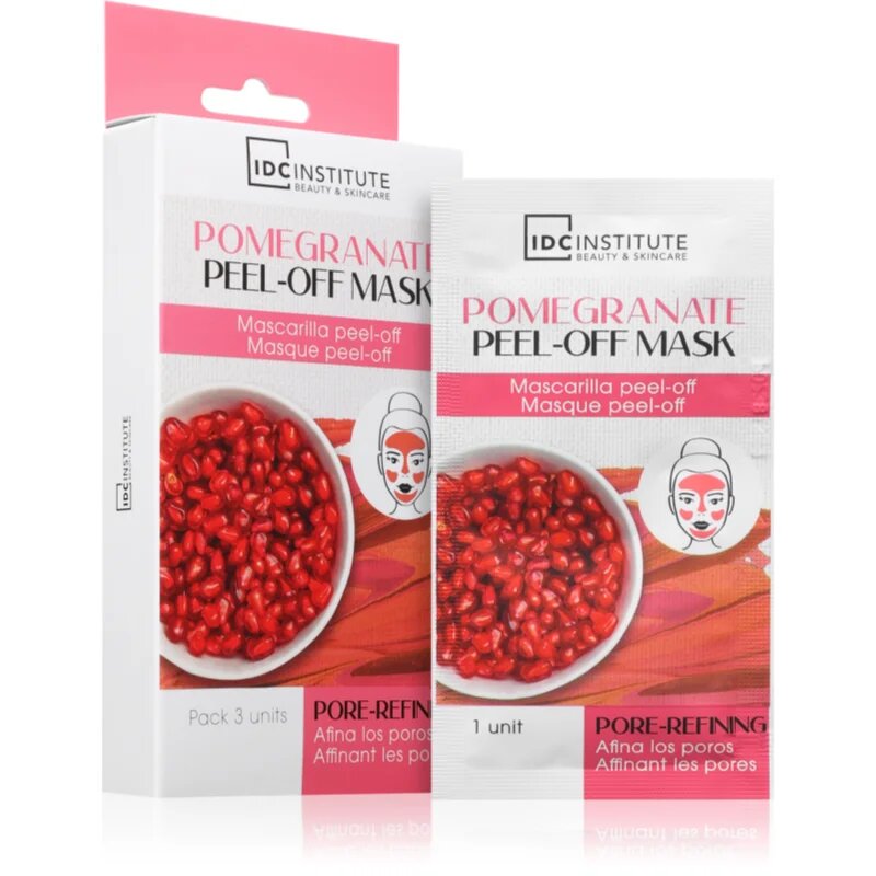 IDC INSTITUTE Pomegranate slupovací maska 3x8 ml