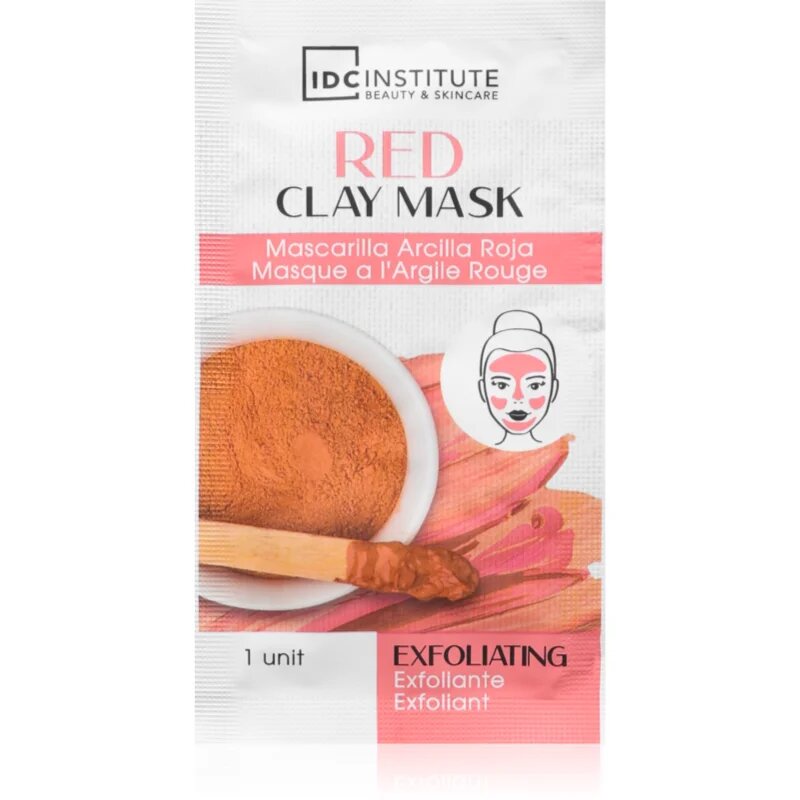 IDC INSTITUTE Red Clay Mask exfoliační maska 3x8 g