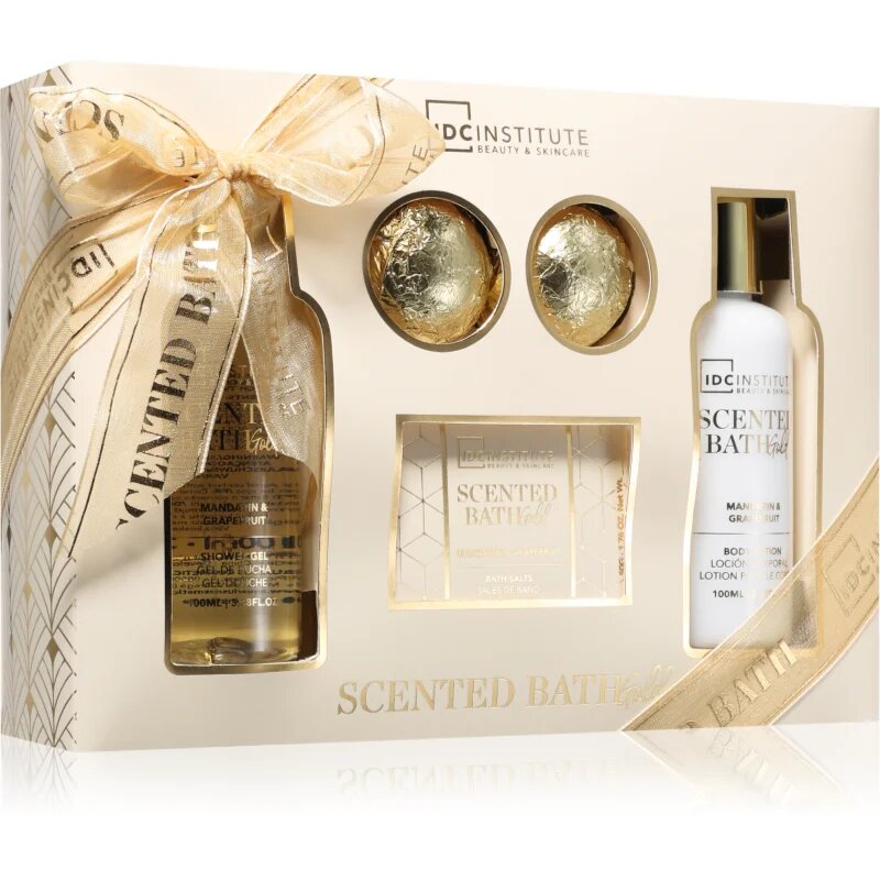 IDC INSTITUTE Scented Bath Gold dárková sada pro ženy