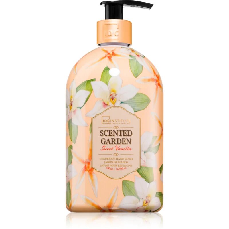 IDC INSTITUTE Scented Garden Vanilla tekuté mýdlo na ruce 500 ml