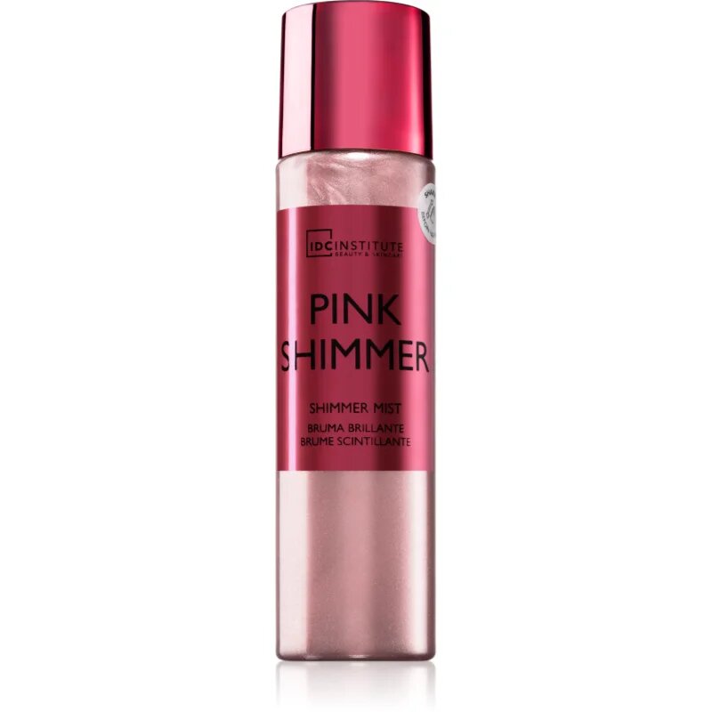 IDC INSTITUTE Shimmer Pink tělová mlha se třpytkami 150 ml