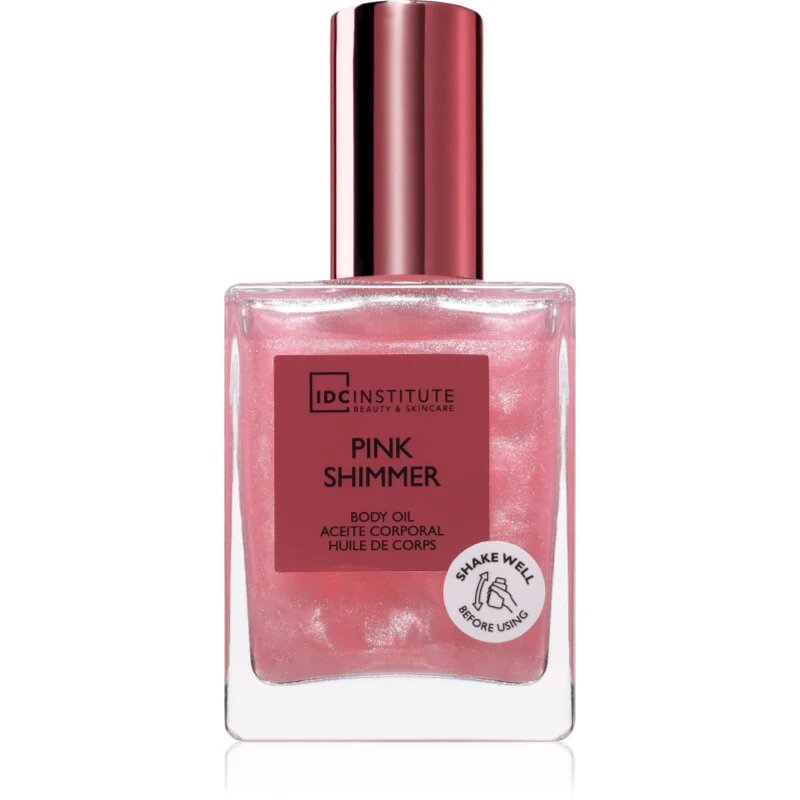 IDC INSTITUTE Shimmer Pink třpytivý olej na tělo 45 ml