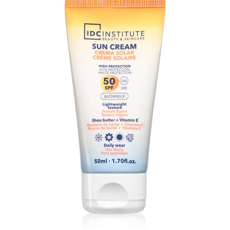 IDC INSTITUTE Sun Cream voděodolný krém na opalování SPF 50 50 ml