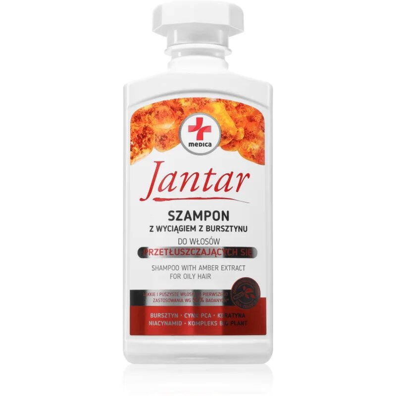 Ideepharm Jantar Medica šampon na mastné vlasy 330 ml