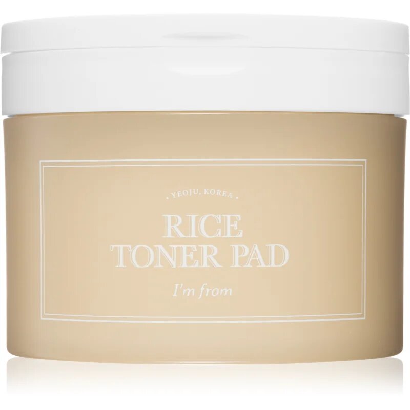 I'm from Rice Toner Pad tonizační polštářky pro rozjasnění a vyhlazení pleti 60 ks