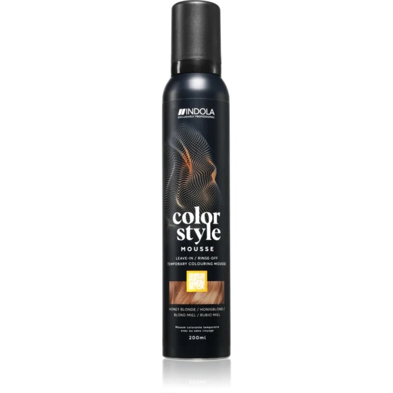 Indola Color Style Mousse tónovací pěna na vlasy odstín Honey Blonde 200 ml