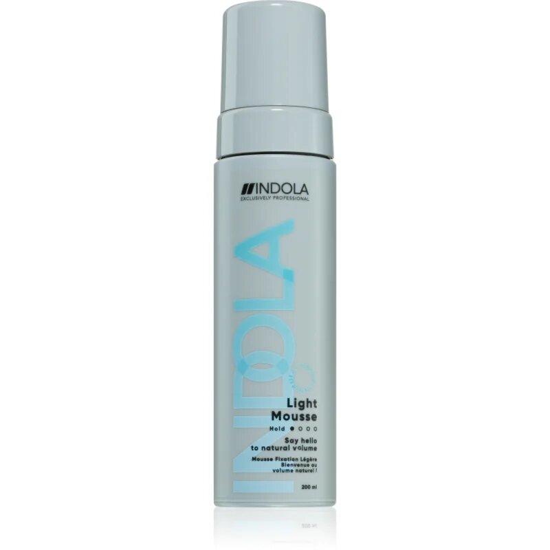 Indola Light Mousse pěna na vlasy pro přirozenou fixaci 200 ml