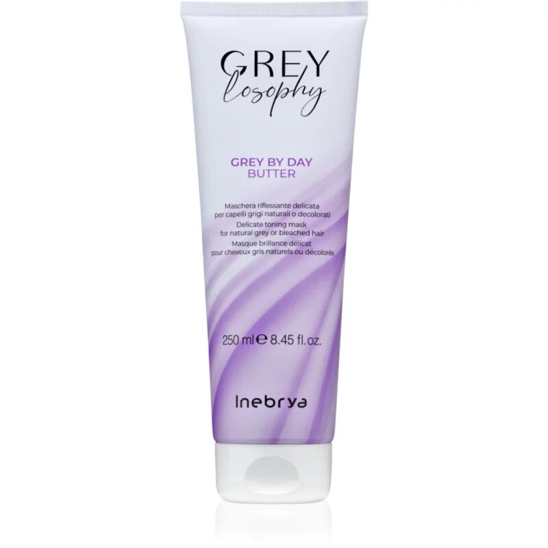 Inebrya Greylosophy Grey By Day Butter maska na vlasy pro šedivé vlasy 250 ml