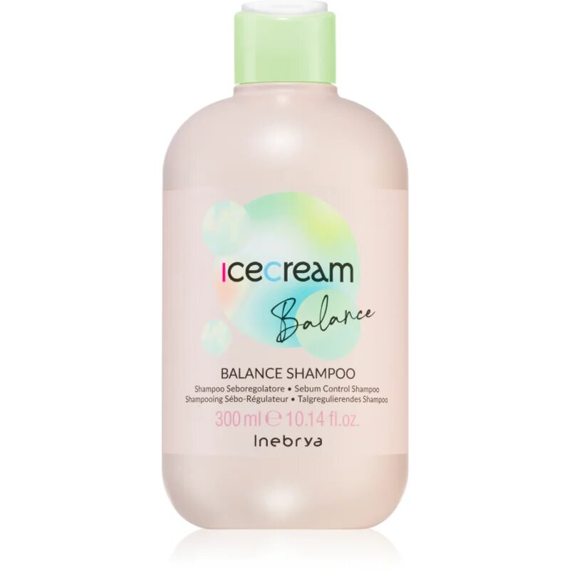 Inebrya Ice Cream Balance Shampoo šampon na regulaci kožního mazu 300 ml