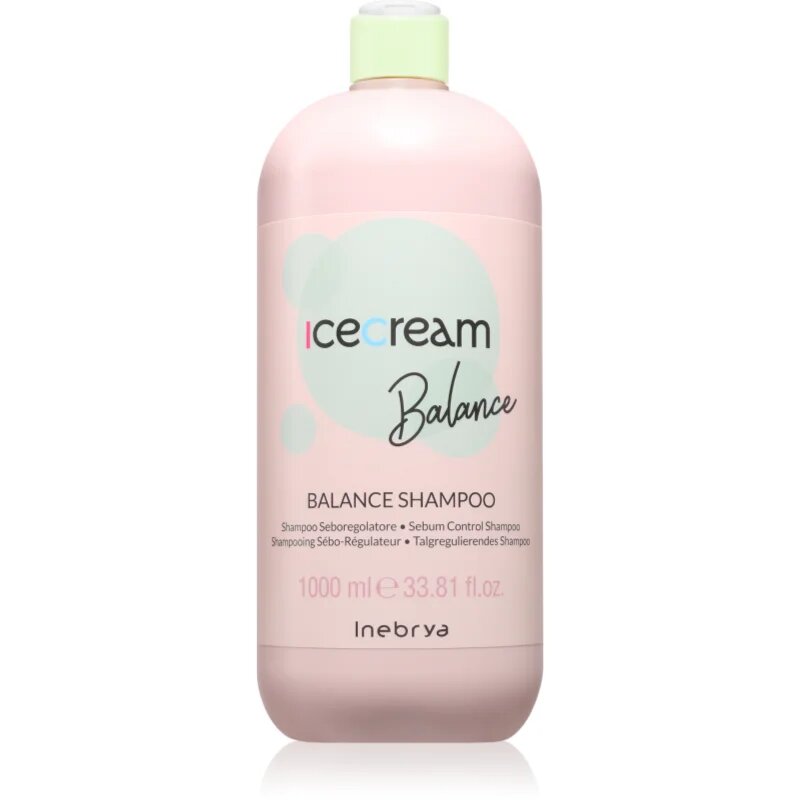 Inebrya Ice Cream Balance Shampoo šampon pro mastné vlasy 1000 ml