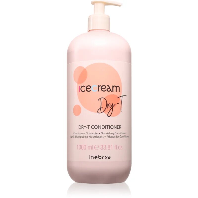 Inebrya Ice Cream Dry-T Conditioner revitalizační kondicionér pro suché a poškozené vlasy 1000 ml