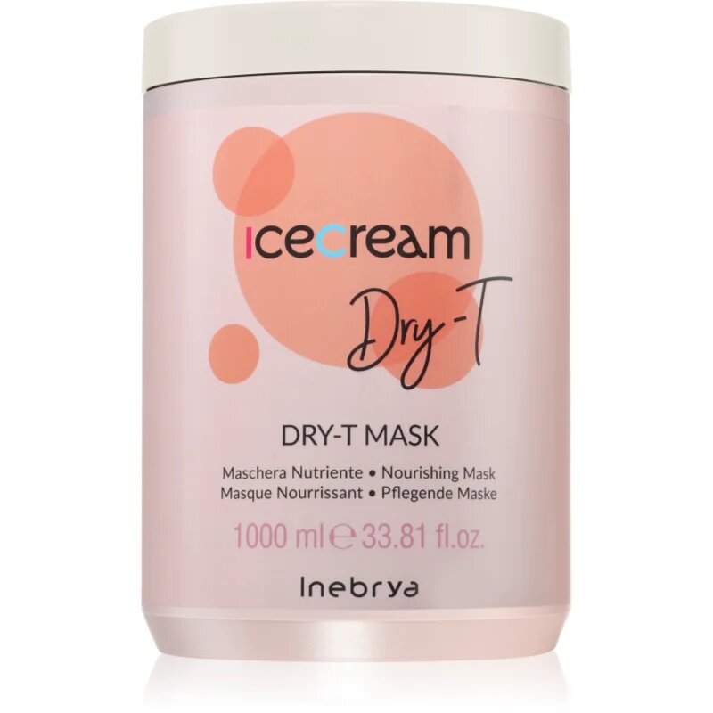 Inebrya Ice Cream Dry-T Mask vyživující maska pro suché namáhané vlasy 1000 ml