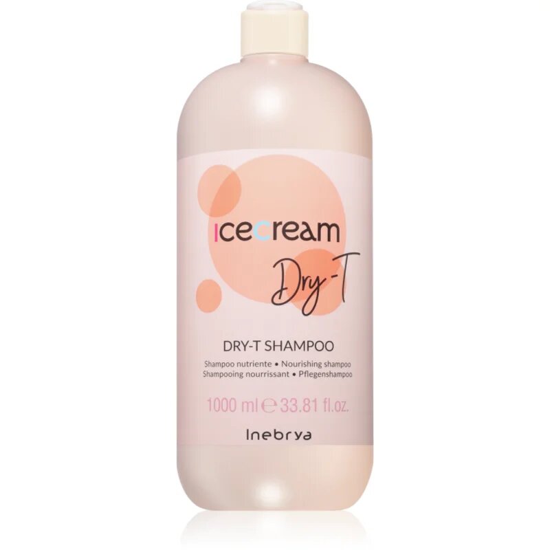 Inebrya Ice Cream Dry-T Shampoo vyživující šampon pro suché a poškozené vlasy 1000 ml