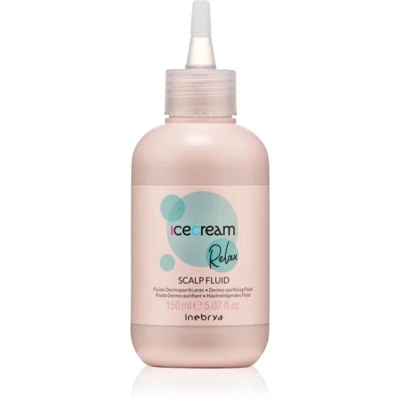 Inebrya Ice Cream Relax Scalp Fluid Pre-shampoo předšamponová péče na pokožku hlavy 150 ml