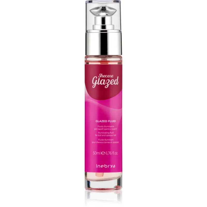 Inebrya Shecare Glazed Fluid rozjasňující sérum pro lesk a hebkost vlasů 50 ml