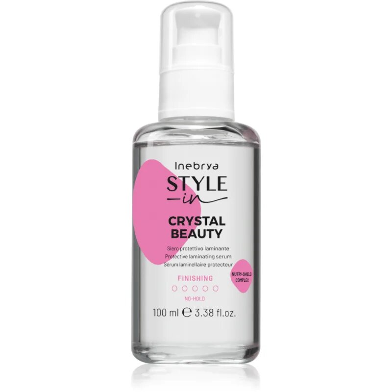 Inebrya Style-In Crystal Beauty ochranný fluid pro lesk a hebkost vlasů 100 ml