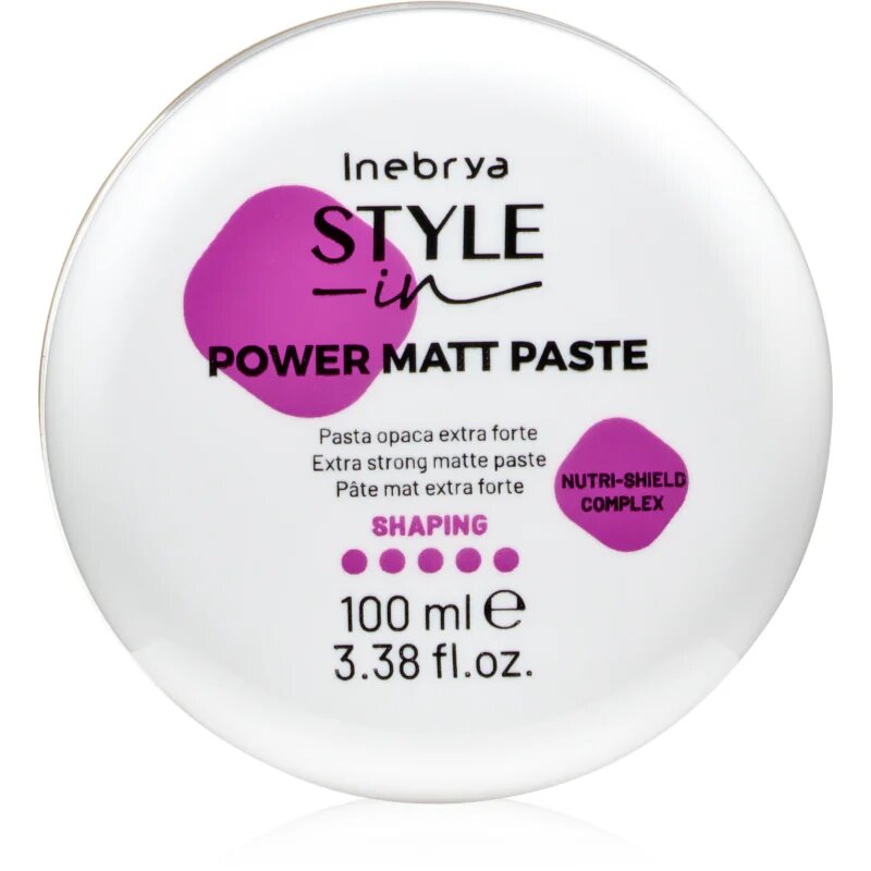 Inebrya Style-In Power Matt Paste matující stylingová pasta na vlasy 100 ml