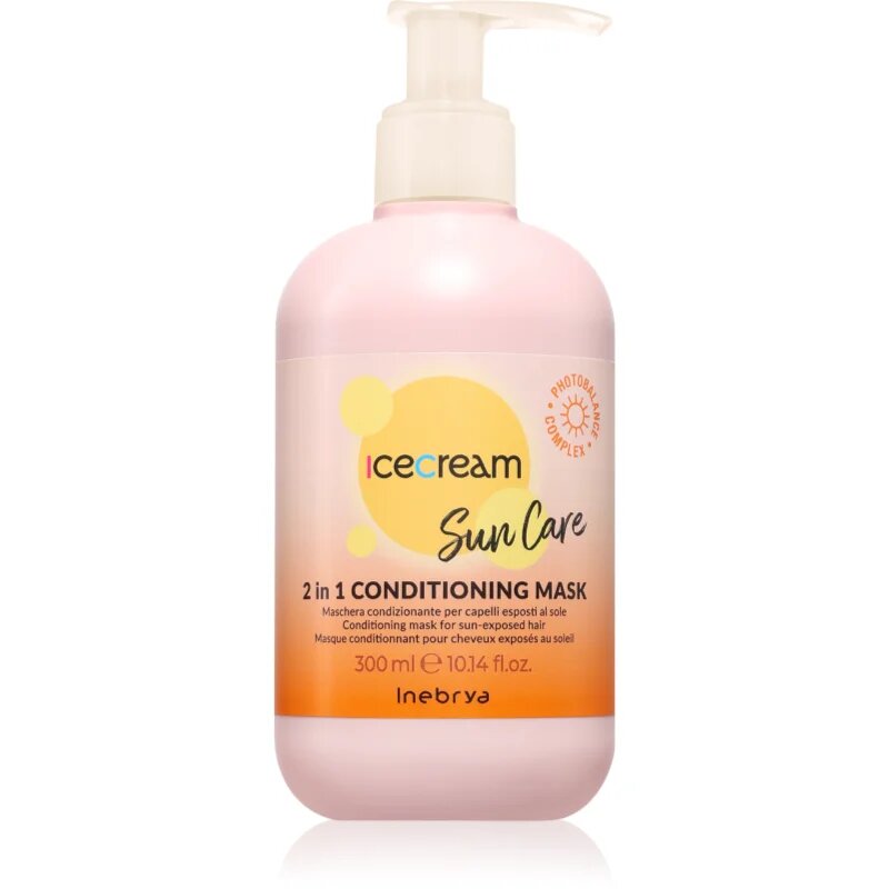 Inebrya Sun Care 2 in 1 Conditioning Mask maska na vlasy pro vlasy namáhané sluncem 300 ml