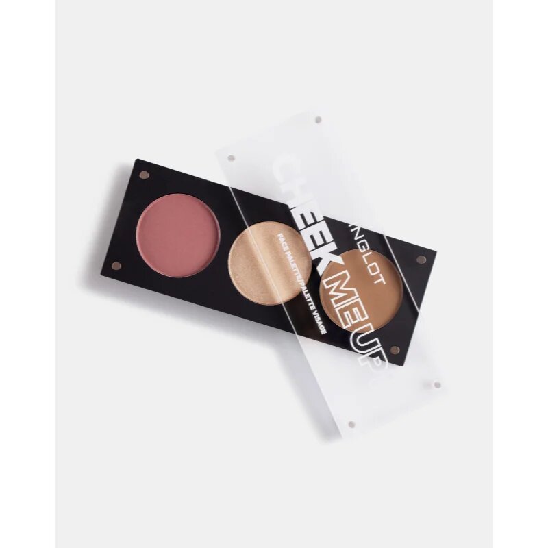 Inglot Face Palette rozjasňovač bronzer a tvářenka odstín Cheek Me Up! 7.2 g