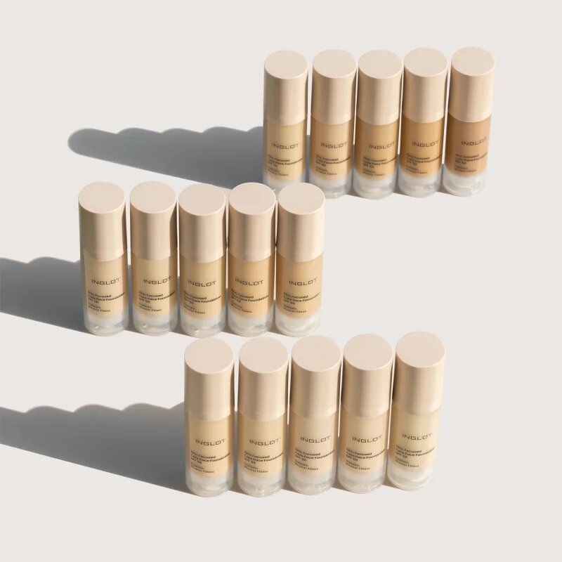 Inglot Skin Focused Care Face Foundation SPF 50 krycí make-up SPF 50 odstín 306 Medium Beige 30 ml