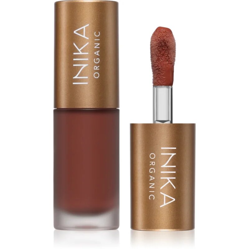 Inika Organic Lip Oil Collagen + Squalane tónovací olej na rty s kolagenem odstín Cinnamon 5 ml