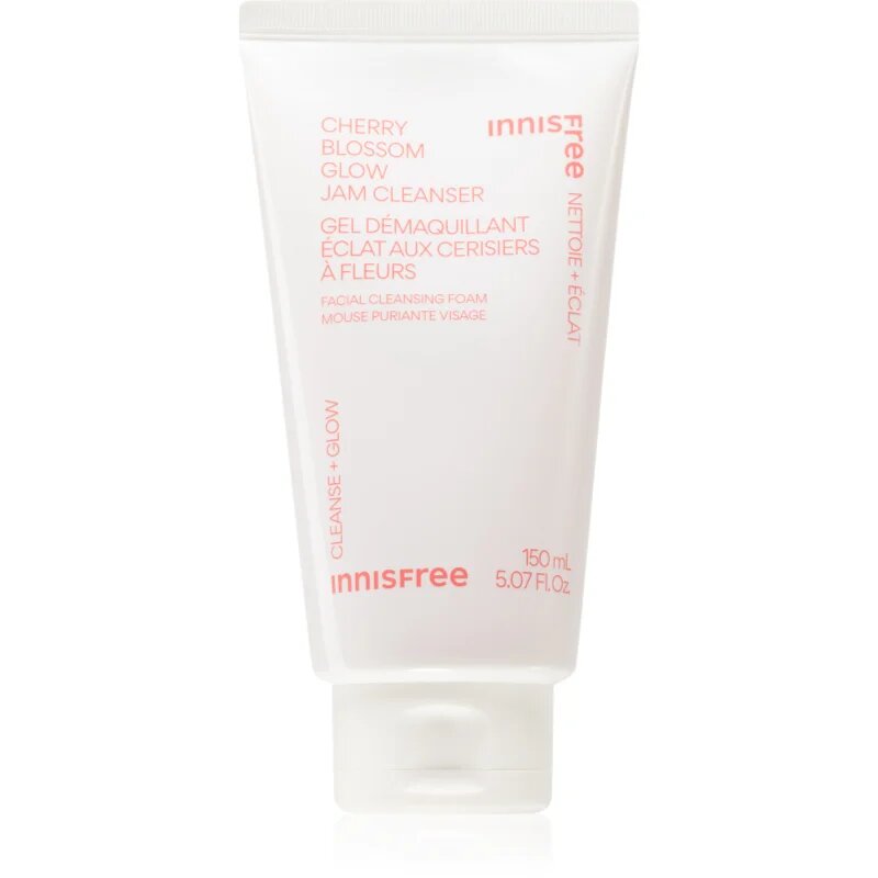 innisfree Cherry Blossom Glow Jam Cleanser hydratační čisticí gel pro rozjasnění pleti 150 ml