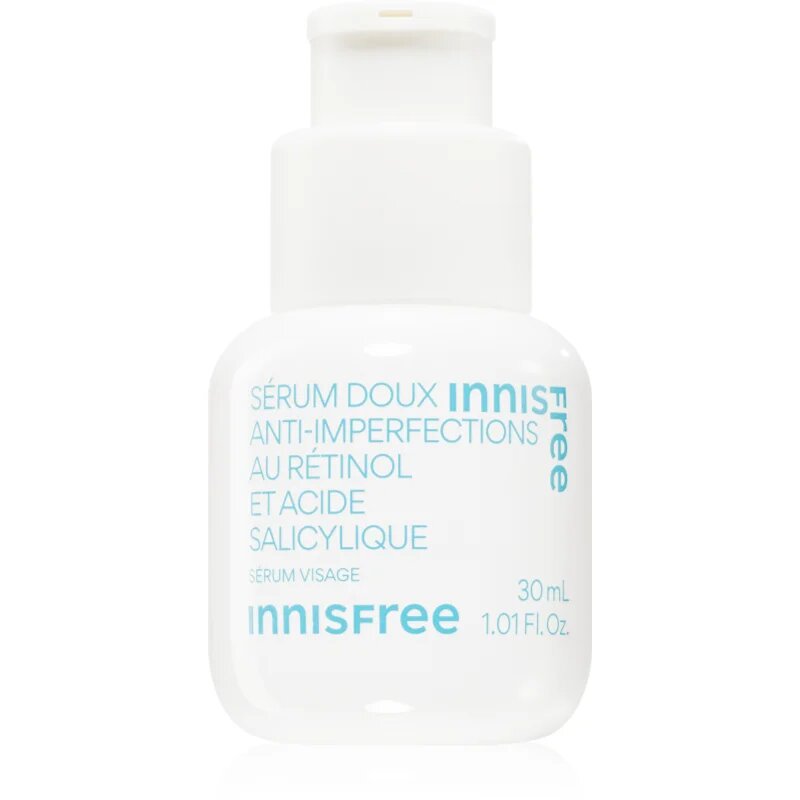 innisfree Gentle Retinol Salicylic Anti-Blemish Serum zklidňující pleťové sérum proti nedokonalostem aknózní pleti 30 ml