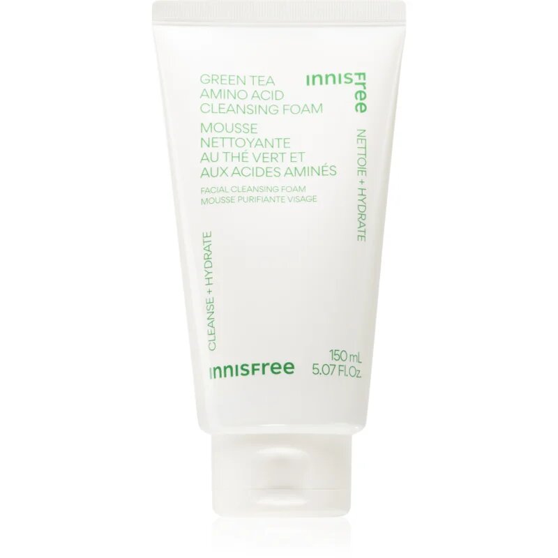 innisfree Green Tea Amino Acid Cleansing Foam jemná čisticí pěna s hydratačním účinkem 150 ml
