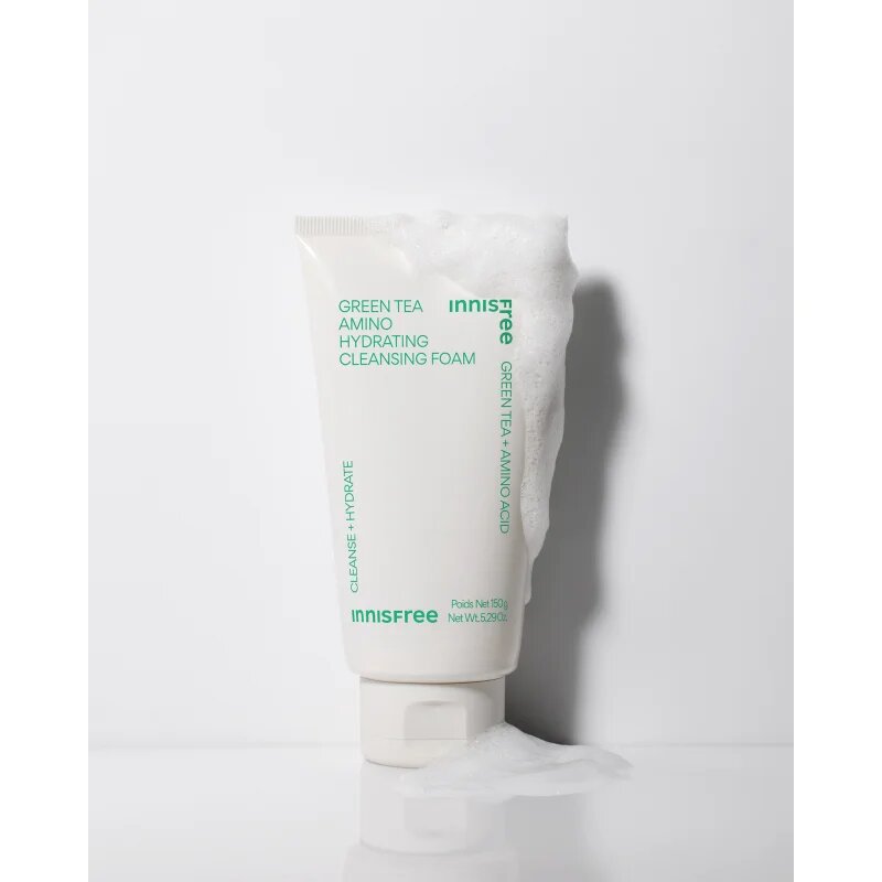 innisfree Green Tea Amino Acid Cleansing Foam jemná čisticí pěna s hydratačním účinkem 150 ml