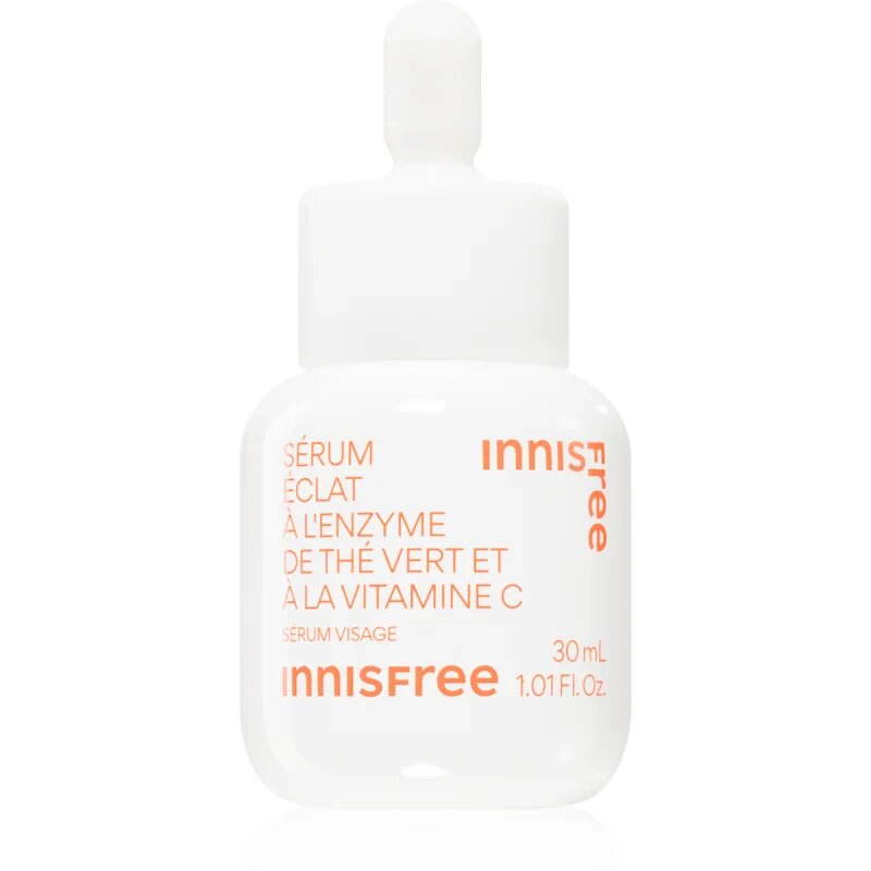 innisfree Green Tea Enzyme Vitamin C Brightening Serum rozjasňující sérum s vitaminem C pro sjednocení barevného tónu pleti 30 ml