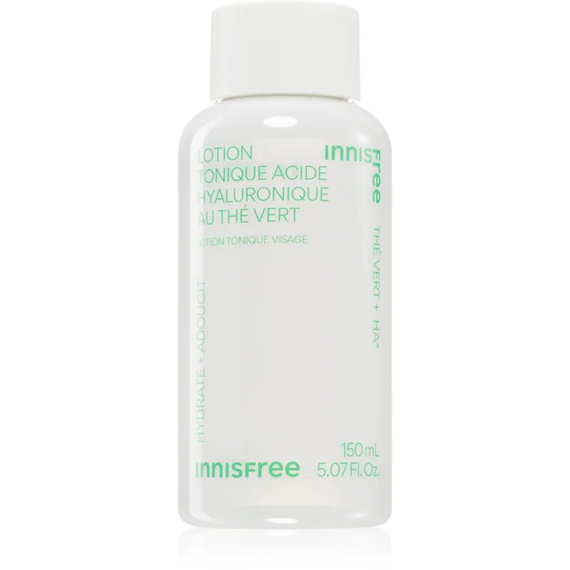 innisfree Green Tea Hyaluronic Toner hydratační pleťové tonikum pro posílení kožní bariéry 150 ml