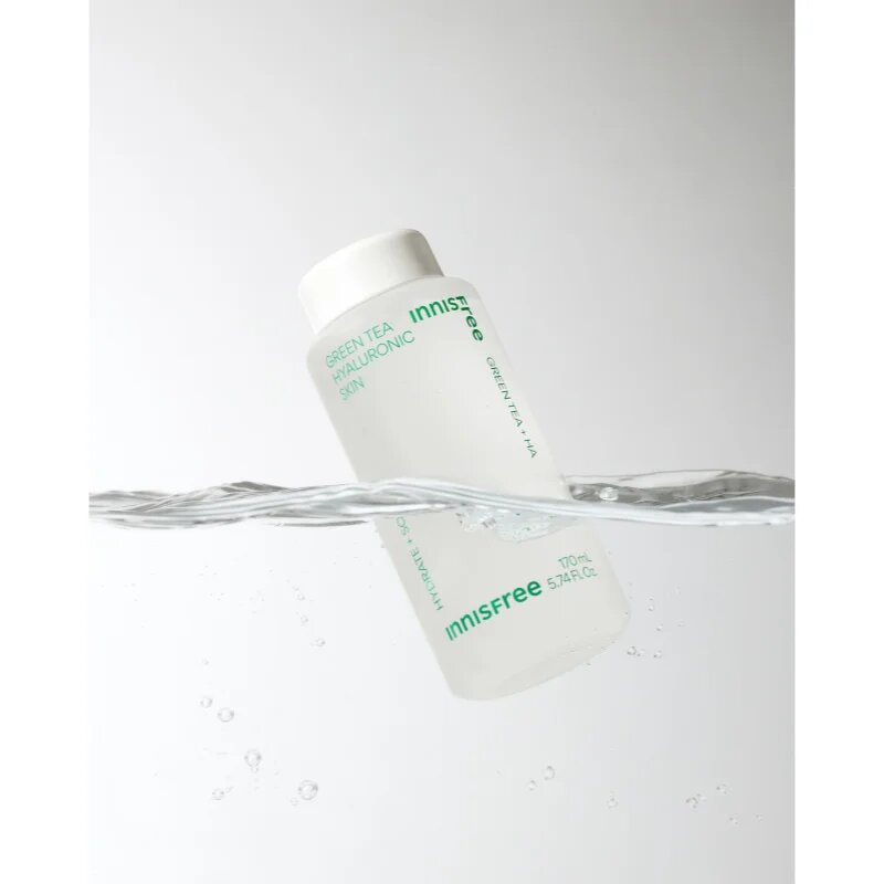 innisfree Green Tea Hyaluronic Toner hydratační pleťové tonikum pro posílení kožní bariéry 150 ml