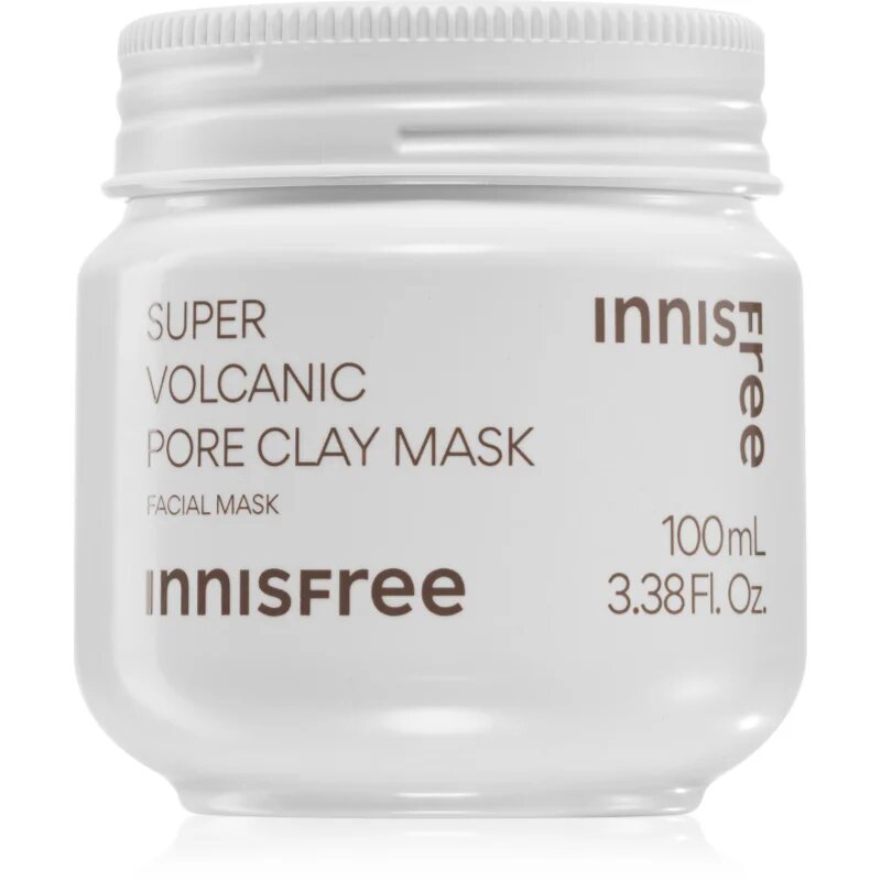 innisfree Super Volcanic Pore Clay Mask čisticí jílová pleťová maska pro vyhlazení pleti a minimalizaci pórů 100 ml