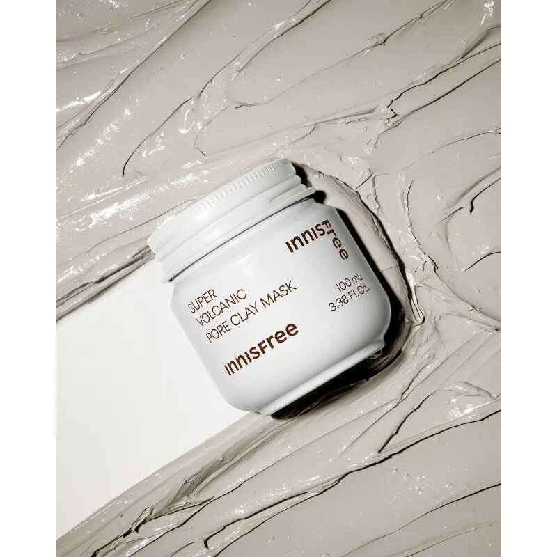 innisfree Super Volcanic Pore Clay Mask čisticí jílová pleťová maska pro vyhlazení pleti a minimalizaci pórů 100 ml