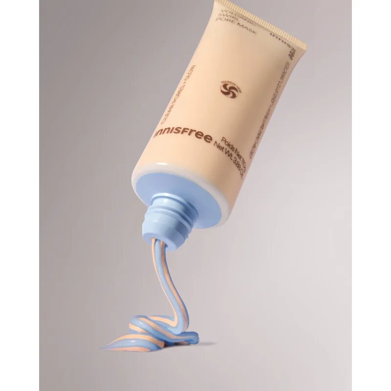 innisfree Volcanic Swirl Pore Mask jílová maska pro hydrataci pleti a minimalizaci pórů 110 g