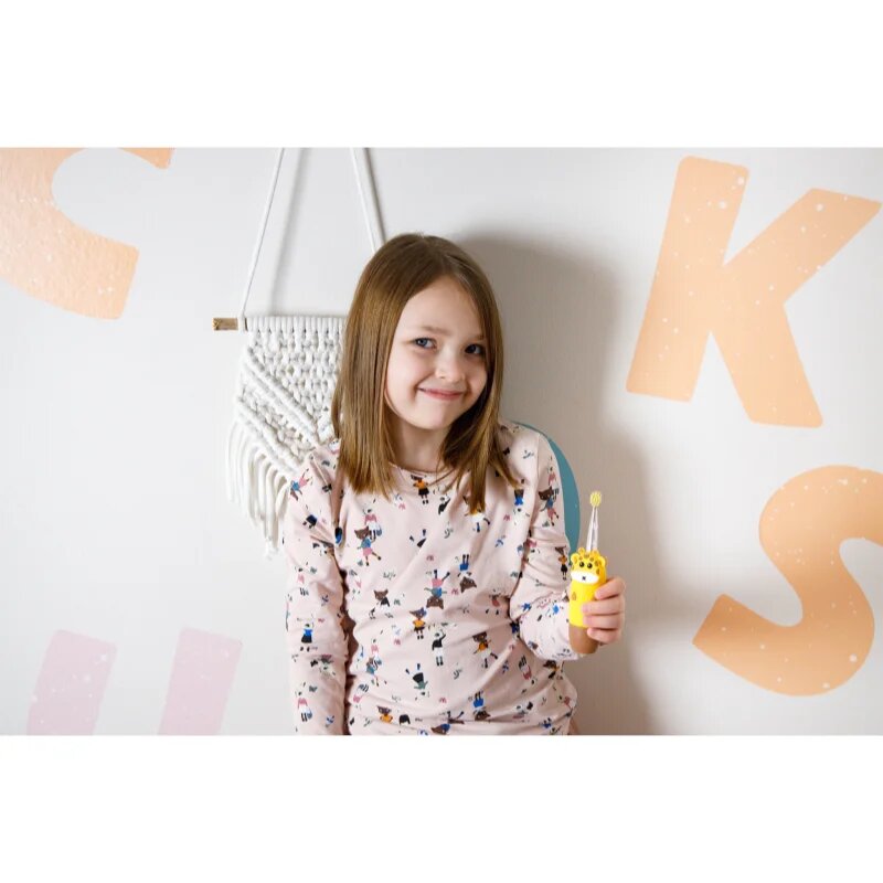 innoGIO GIOGiraffe Sonic Toothbrush sonický zubní kartáček pro děti Yellow 1 ks