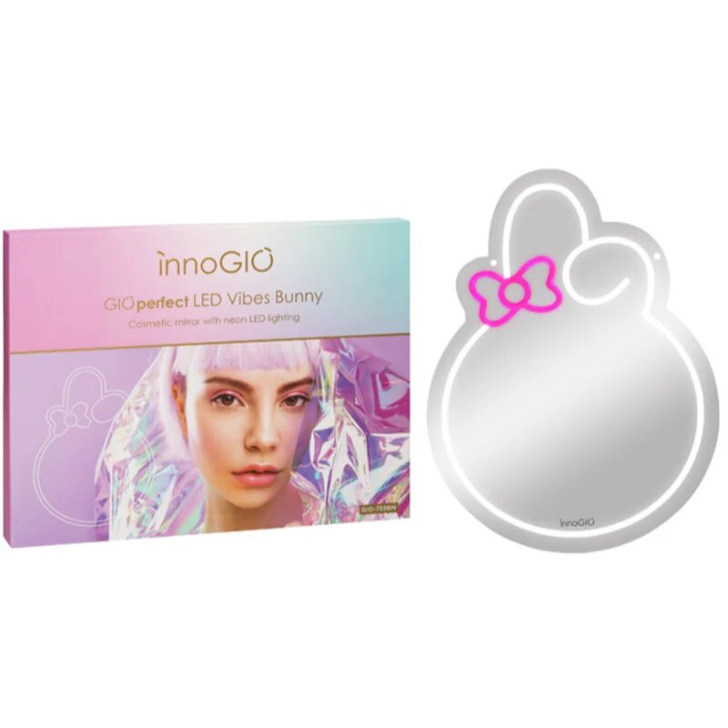innoGIO Vibes Bunny GIO-759BN kosmetické zrcátko s LED podsvícením 30 cm x 40cm x 1cm 1 ks