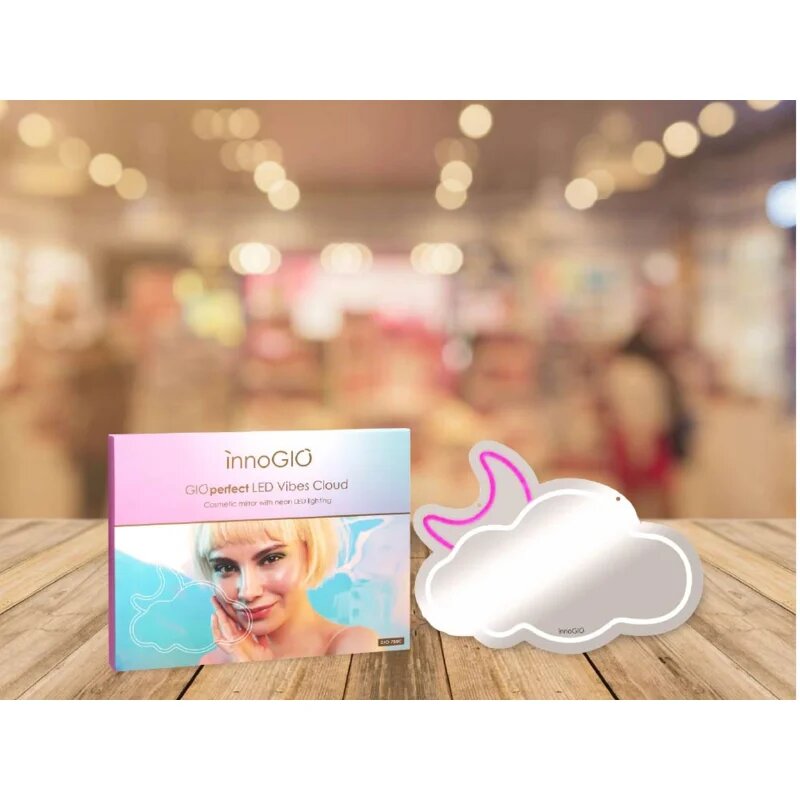 innoGIO Vibes Cloud GIO-759C kosmetické zrcátko s LED podsvícením 41cm x 28cm x 1cm 1 ks