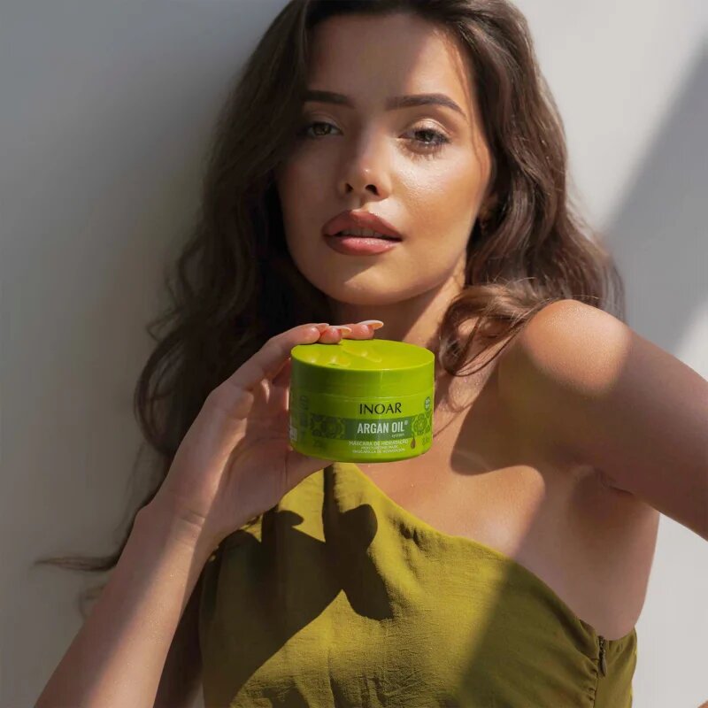 INOAR Argan Oil System hydratační a uhlazující maska na vlasy 250 g