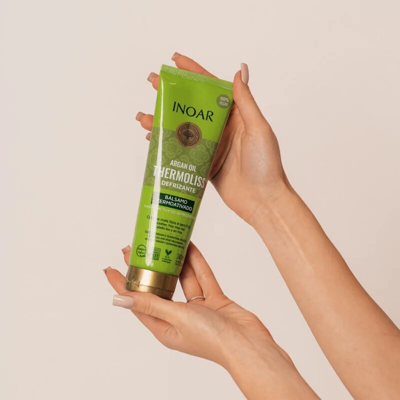 INOAR Argan Oil System Thermoliss uhlazující balzám na vlasy s termoochranou 240 ml