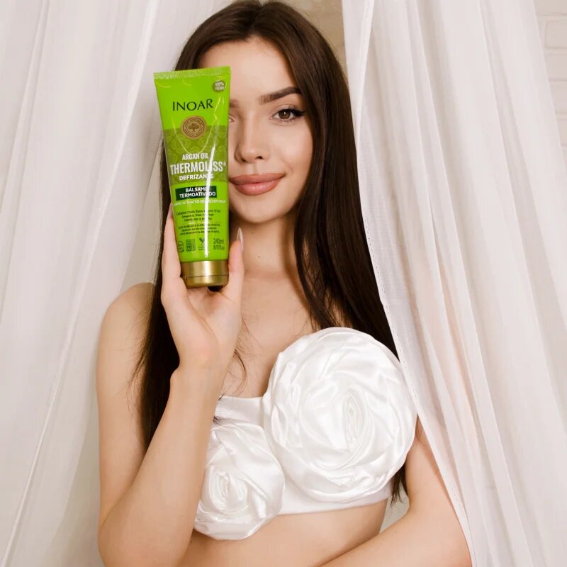 INOAR Argan Oil System Thermoliss uhlazující balzám na vlasy s termoochranou 240 ml